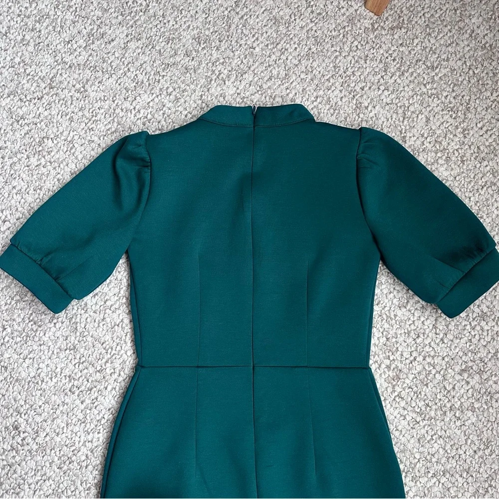 Ann Taylor Teal Midi Dress - Picture 8 of 9